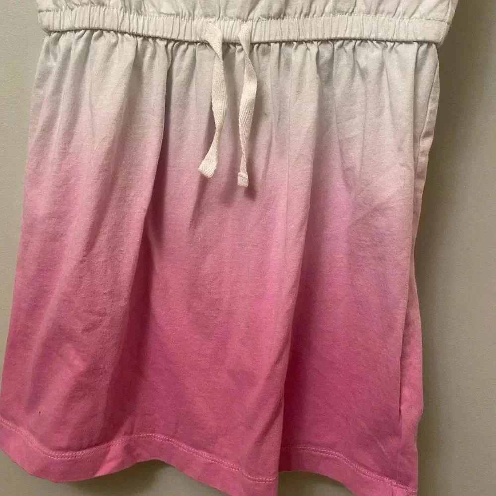 Gap kids ombré pink white dress cap sleeves small 6-7